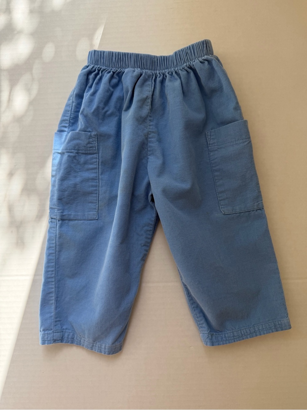 Vintage Rags Land Blue Fine Wale Corduroy Baggy Pants Size 2 USA